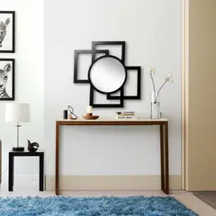 SPAMDS GLASS - Espejo Decorativo De Pared Tek 64 cm Wengue