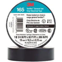 3M - Cinta Aislante Temflex 165 Negra 18mts