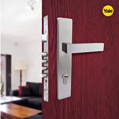 YALE - Combo 50 mm 4 Bulones Bari Placa Cuadrada