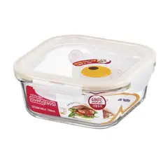 ESTRA - Recipiente En Vidrio Cuadrado De 750 ml