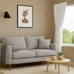 CASA BONITA - Cortina Lino Visillo 1 Tiro 140x220 cm Blanco