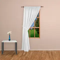 CASA BONITA - Cortina Lino Visillo 1 Tiro 140x220 Cm Blanco