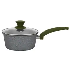 JUST HOME COLLECTION - Perol 18 Cm Marble Negro Mango Touch Oliva