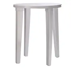 VANYPLAS - Mesa Redonda Plástica Blanco 71x60x71 Cm
