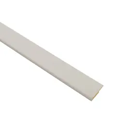 HOLZTEK - Guardaescoba Blanco 7.8x1.2 Cm 2.44 M