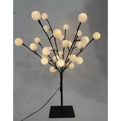 DEAR SANTA - Árbol de Navidad 60 cm 32 Luces Led Ball Cálida