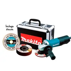 MAKITA - Pulidora 4-1/2 P Pulgada 900w 10000rpm Con Estuche