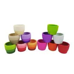 ABC - Matera Cerámica Cónica Siliconado 7x6cm Surtidos