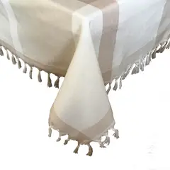 SILVIA LONDONO TEXTILES - Mantel Telar Habano 150X240 Cm