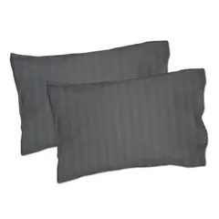 JUST HOME COLLECTION - Setx2 Fundas 50x75 Cm 300 Hilos Gris