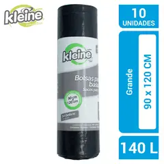 KLEINE WOLKE - Bolsa de Basura 90x120cm Rollo x10 Unidades Grande Negro
