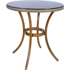 JUST HOME COLLECTION - Mesa Aluminio Look Bambu 70 cm