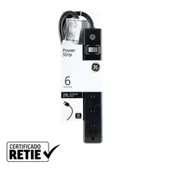 GENERAL ELECTRIC - Multitoma 6 Salidas Cable 2Ft Blanco