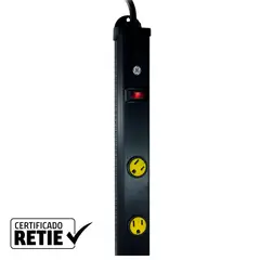 GENERAL ELECTRIC - Multitoma 9 Salidas Cable 6Ft Para Trabajo Pesado