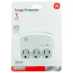 GENERAL ELECTRIC - Supresor De Picos De Pared 3 Salidas 450J Cubr