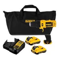 DEWALT - Taladro Percutor Inalámbrico De 3/8Pulg 12V DCD716D2-B3