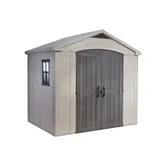 KETER - Caseta Bodega Jardín Plástica 1.82x2.56x2.43 Metros Beige