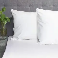 JUST HOME COLLECTION - Protector Para Colchón Extradoble Impermeable Fuelle 35 Cm Blanco