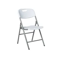 KLIMBER - Silla Sin Brazos Plegable Polietileno Blanco