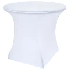 undefined - Forro Mesa Redonda de Poliéster Negro 150 x 74 cm