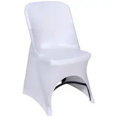 undefined - Forro Para Silla de Poliéster Blanco 60x48x87 cm