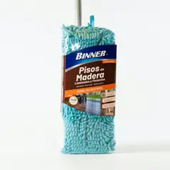 BINNER - Mopa Microfibra con Cabo Dual Piso Madera