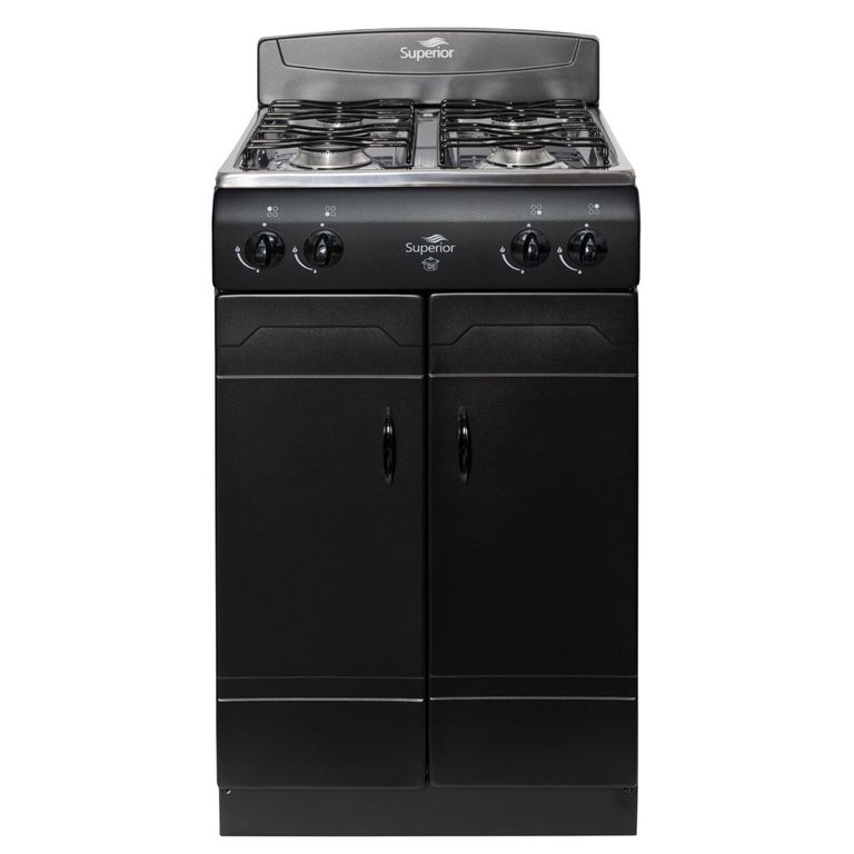 Imagen de Estufa De Piso 4 Puestos Con Gabinete Gas Natural Negro