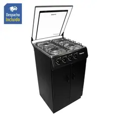 SUPERIOR - Estufa de Piso 4 Puestos con Gabinete Gas Natural SN-7016 Negro