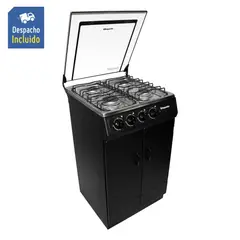 SUPERIOR - Estufa de Piso 4 Puestos con Gabinete Gas Propano Negro