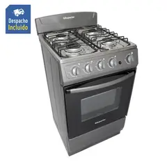 SUPERIOR - Estufa de Piso con 4 Puestos Piso con Horno Gas Natura Gris