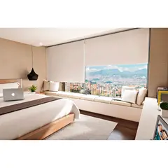 LIDER CORTINAS Y AMBIENTES - Persiana Blackout 100x170 Cm Blanco