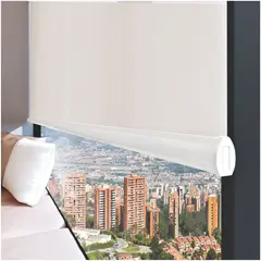 LIDER CORTINAS Y AMBIENTES - Persiana Blackout 100x170 Cm Blanco