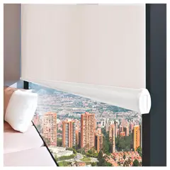 LIDER CORTINAS Y AMBIENTES - Persiana Blackout 100x170 Cm Blanco