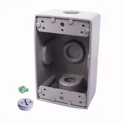 CU CONECTORES - Caja Aluminio 5800 - Rectangular 2 S