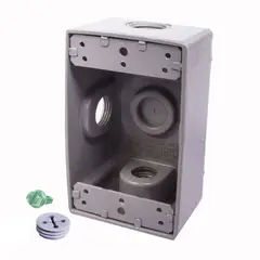 CU CONECTORES - Caja Aluminio 5800 - Rectangular 3 S