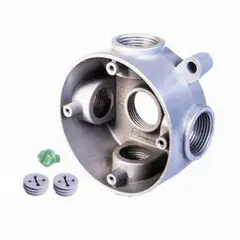 CU COBRES - Caja Aluminio - Redonda 5 Salidas De