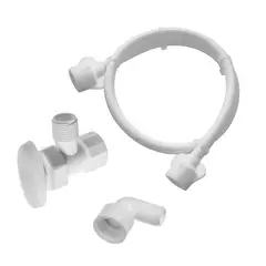 HUMBOLDT - Kit Completo Acople Flexible De 150Cm Para Instalación De Lavavajillas + Codo De 90 Grados De 1/2' A 3/4' + Válvula De Regulación