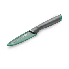 TEFAL - Cuchillo para Pelar/Despellejador Gris Acero Inoxidable 9cm Fresh Kitchen Mango en Silicona