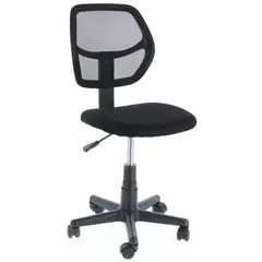 undefined - Silla de Escritorio Avignon Ejecutiva Giratoria Negra Just Home Collection