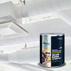 ALGRECO - Esmalte Anticorrosivo Secado Rápido Base Solvente Gris 1 Galón