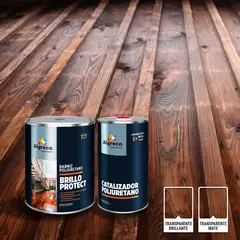 ALGRECO - Kit Barniz Brillo Protect Mate+Catalizador 1 Galón