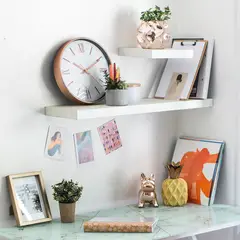 JUST HOME COLLECTION - Repisa Flotante 25x25x3.8cm Blanco