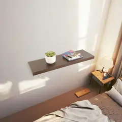 JUST HOME COLLECTION - Repisa Flotante 80x25x3.8cm Madera Natural