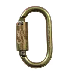 STEELPRO - Mosquetón Simétrico en Acero Doble Seguro