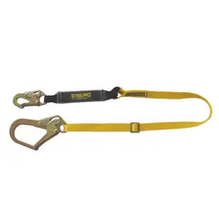 STEELPRO - Eslinga de Detención de Caídas Sencilla -- Absobedor de Impacto