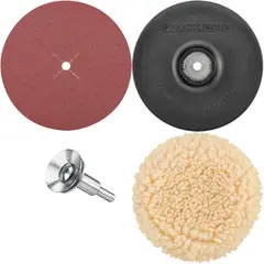 BLACK+DECKER - Juego Respaldo Lija Circular Bonete 5 B&D Ref U1450