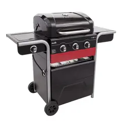 CHAR BROIL - Asador A Gas Dual 3 Quemadores Con Bandeja 117x133cm Char-Broil