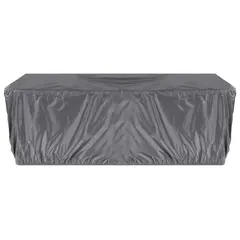 JUST HOME COLLECTION - Cobertor Para Mesa Rectangular de Poliéster Negro XL