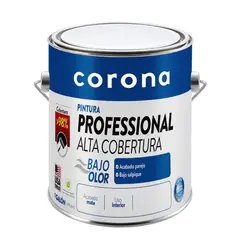 CORONA - Pintura para Interior Pro Alta Cobertura Blanco 1 Galón