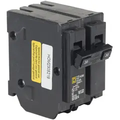 SCHNEIDER ELECTRIC - Mini Breaker Homeline, 2 Polos, 15 A, 10 Ka, 120-240 V Ac, Enchufable